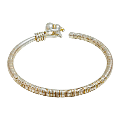 国风银镯子2026新款开口小众描金