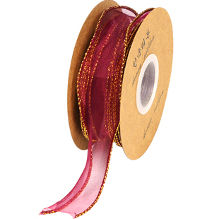 波浪韩式高品鱼尾纱4CM丝带斜纹浪花鲜花礼品包装蝴蝶结花束彩带