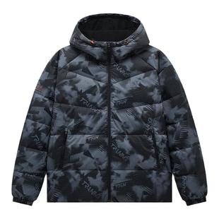 特步男款羽绒服冬季新款三防科技运动保暖连帽防风加厚羽绒外套男