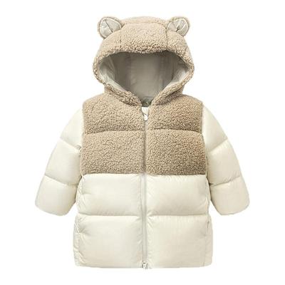 迷你巴拉男女童羽绒服毛绒