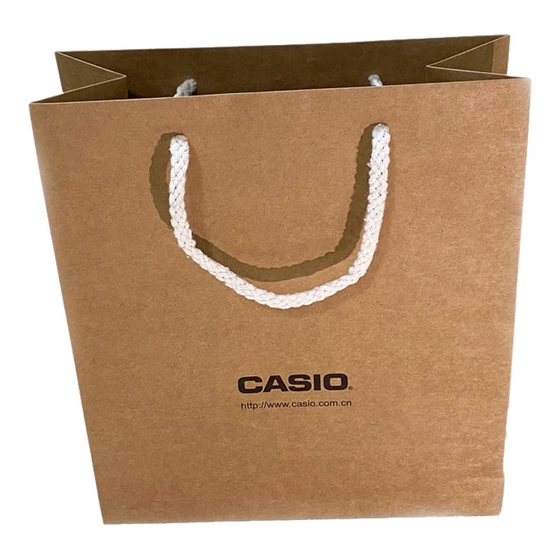 实体店菁菁礼品CASIO卡西欧手提袋 专柜拎袋 礼品袋子布 红色福袋