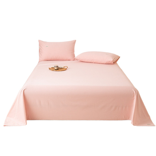 全棉加厚磨毛床单单件2025新款秋冬季纯棉保暖单人双人被单子粉色