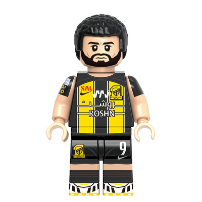 世界杯足球体育明星GH0502本泽马人仔第三方儿童拼插拼装积木玩具