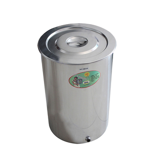 柔美304不锈钢储水桶厨房储水缸嵌入式带盖圆桶水池大容量储水罐