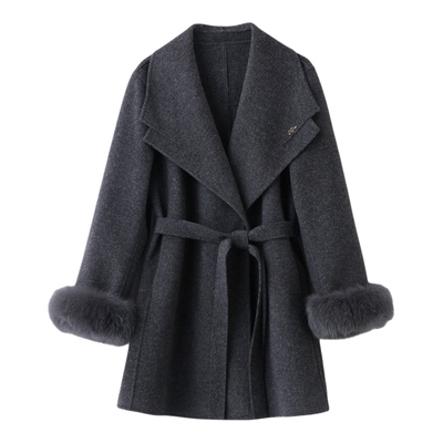 双面羊绒大衣中长款毛呢外套