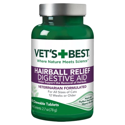 VET'SBEST维倍思绿十字猫草片猫咪化毛球片宠物吐毛球幼猫调理