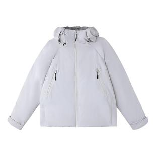 PAPERLLL辛间白鸭绒白色短款羽绒服女2025新款高级感保暖高端外套