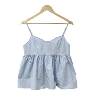 eihey诶嘿夏季新款甜美小裙摆吊带背心女宽松百搭气质无袖上衣女