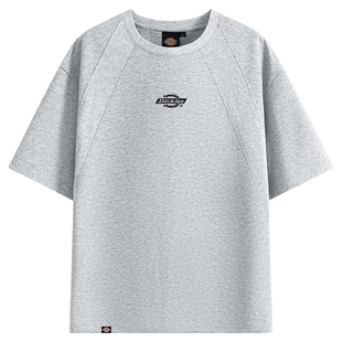 Dickies2026夏季重磅正肩短袖T恤男拼接曼巴棉美式痞帅高街半袖A