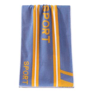 1米长毛巾吸水全棉运动毛巾吸汗纯棉健身房100×40cm高级洗澡巾软