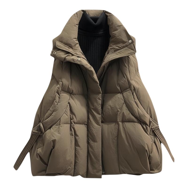 加厚棉服马甲女短款宽松显瘦时尚洋气棉背心外穿秋新款马夹上衣