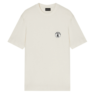 Armani/阿玛尼EA 男士丝光棉时尚休闲短袖T恤 EM005238 AF10017