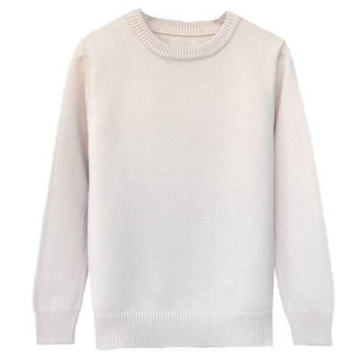 秋冬全棉毛衣双层领打底衫抗起球