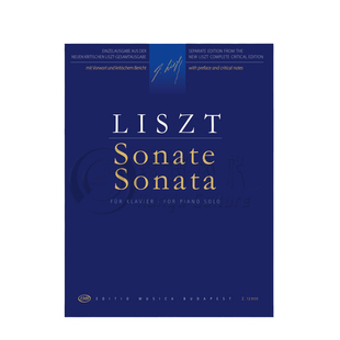 李斯特 B小调钢琴奏鸣曲 钢琴独奏 布达佩斯原版进口乐谱书 Boronkay Antal Liszt Ferenc Sonata B minor Piano Z12900