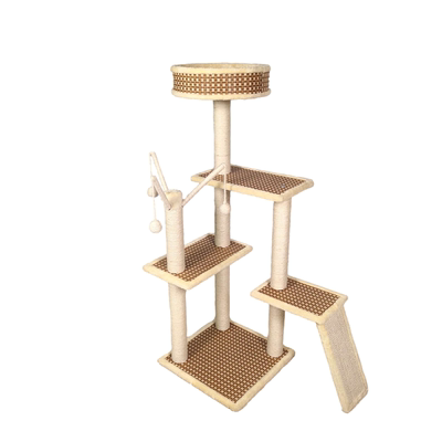 莱沃派多功能大中攀爬磨爪猫爬