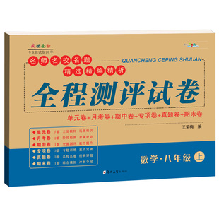 八年级上下册数学试卷人教版北师华师大沪科版子甲教育全程测评试卷初二八年级教材同步卷子同步练习册习题集初二数学教学辅导书
