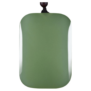 新疆和田市方解石玉平安无事牌吊坠男女款湖水绿玉挂件平安牌玉牌