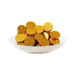 来伊份金币元宝巧克力500g纯可可脂醉爱酒心酱香酒夹心巧克力散装