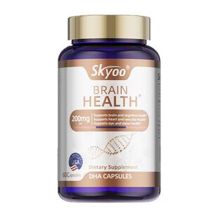 skyoo美国DHA胶囊改善中老年脑力增强补足大脑神经旗舰店官方呵护