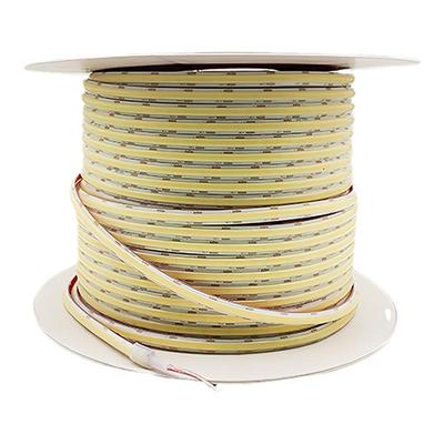 COB防水灯带低压24v硅胶户外自粘柔性水底泳池景观台阶ip68泡水条