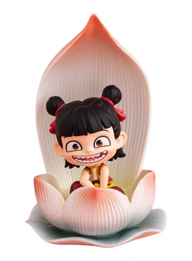 陶瓷一叶莲台莲花底座装饰小摆件