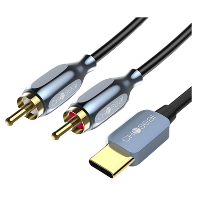 type-c转双莲花头音频线一分二