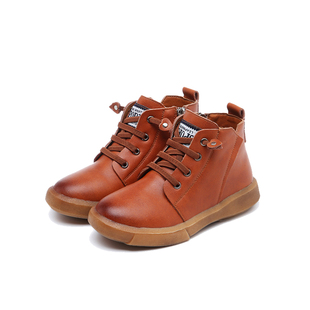 童鞋儿童马丁靴2025秋冬新款女童短靴子加绒二棉靴中大童男童皮靴