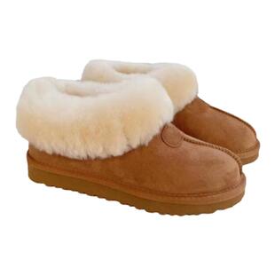 2023秋冬季新款翻毛口塔次特羊皮毛一体雪地靴外穿加绒低帮保暖