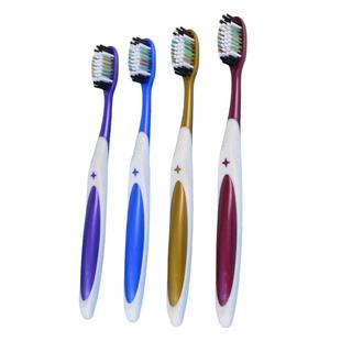 硬毛牙刷超硬耐用家用男士专用牙刷去烟渍软毛家庭装组合装女中毛