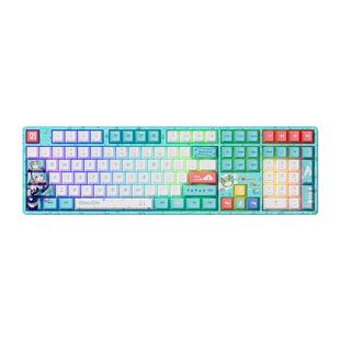 AKKO初音未来机械键盘可爱女生办公游戏108电竞三模蓝牙灯光码字