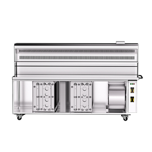 顶吸无烟净化烧烤炉环保油烟净化器一体机商用夜市摆摊移动烧烤车