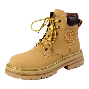 马丁靴女女款厚底冬季冬天超火短靴靴子2026新款爆款真皮大黄靴冬