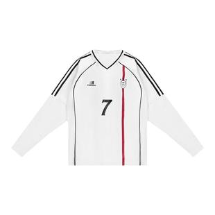 FDR官方店 织带V领速干长袖t恤男女春夏季美式凉感运动上衣球衣