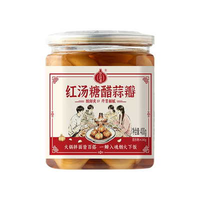 好蒜道正宗糖蒜瓣下饭菜新鲜大蒜头腌制糖醋蒜甜老字号泡菜腊八蒜