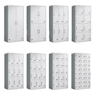 工厂员工更衣柜四门宿舍储物柜六门浴室换衣柜子带锁24门铁皮鞋柜