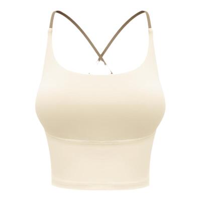 专业瑜伽服背心女带胸垫健身上衣遮副乳紧身显瘦运动跑步无袖防震