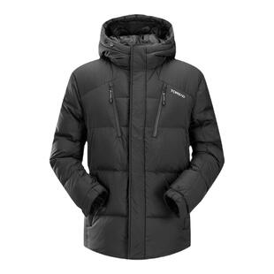 探路者羽绒服男冬季户外运动登山面包服600蓬连帽鹅绒外套女