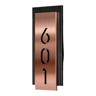 门牌号码牌家用入户门装饰高级感公寓轻奢创意房间门口不锈钢数字标牌宿舍单元楼小区出租房户外金属牌子定制