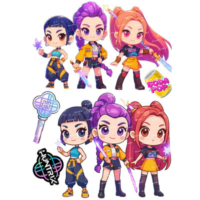 kpop猎魔女团行李箱贴纸滑板电脑
