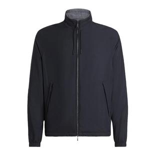 ZEGNA杰尼亚男装海军蓝/灰色微纤维面料双面Brezza夹克外套