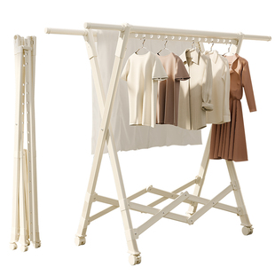 多功能晾衣架可折叠落地移动家用室内伸缩阳台晾衣神器小型晒衣架