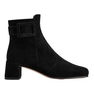 【礼物】Roger Vivier/RV女鞋Tres Vivier绒面皮革短靴