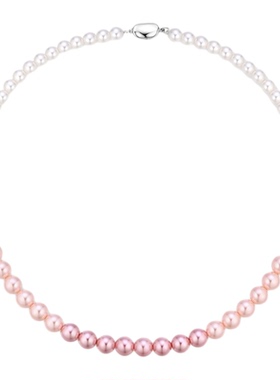 【奶芙一夏】轻奢高级蜜桃粉项链