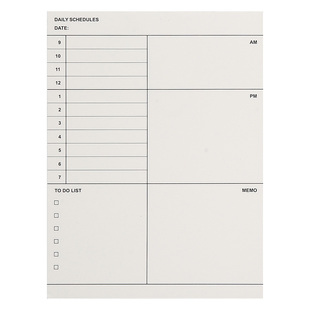 小日子不翻篇 无风印计划便签本小型便携式学生周计划记事打卡本