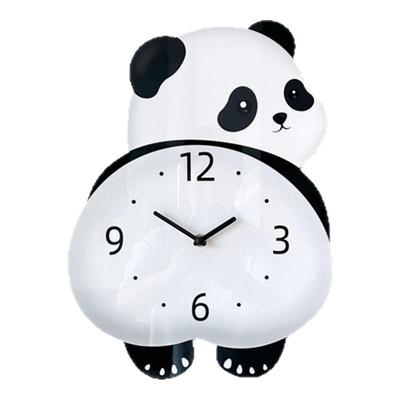 原创创意熊猫摇摆挂钟