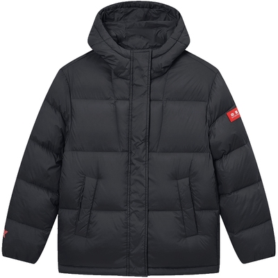 特步童装男童加厚款羽绒服2025年秋冬新款大童防寒服儿童保暖外套