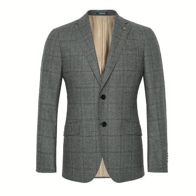 意大利进口100%面料咖色西装外套