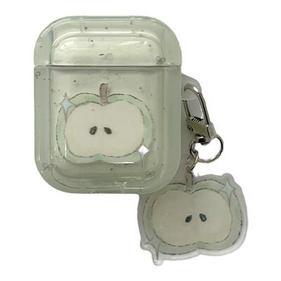 夏日清新薄荷绿苹果适用苹果耳机保护套airpodspro3无线蓝牙耳机壳三四airpod4二代ipod耳机套airpods2保护壳