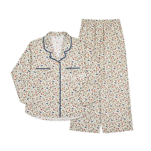 Ullala乌拉拉韩国进口睡衣女秋冬纯棉长袖长裤家居服套装甜美印花