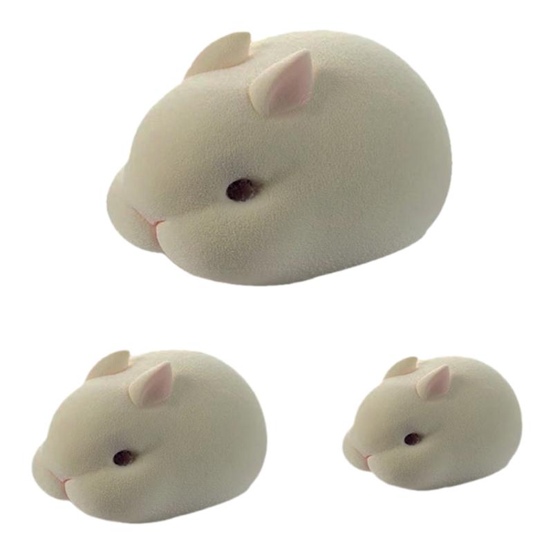 立体兔子奶冻蛋糕甜品硅胶模具